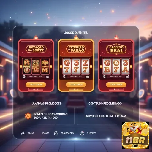Jogos de slots com promoções no site 11br.