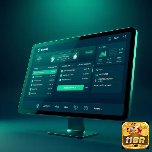 Interface de apostas esportivas no 11br com odds em destaque.