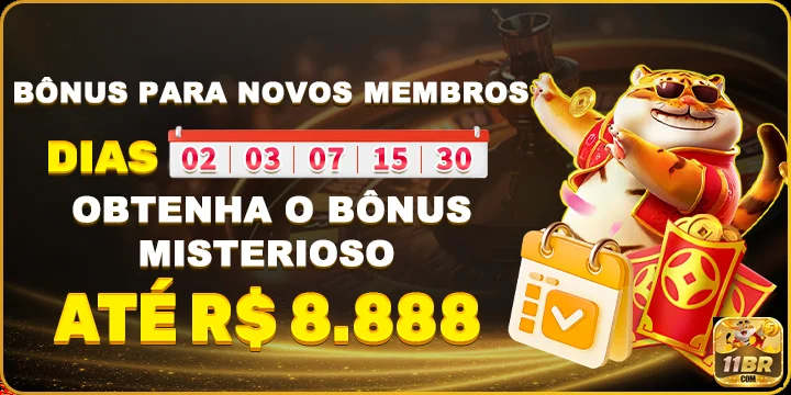 Bônus misterioso para novos membros do 11br até R$ 8.888.