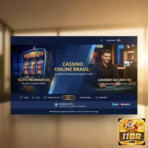 Imagem da página 11br com jogos de cassino e dealer ao vivo.