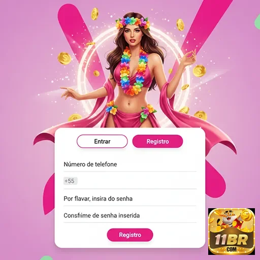 Interface do 11br com feminino, registro e opções VIP.
