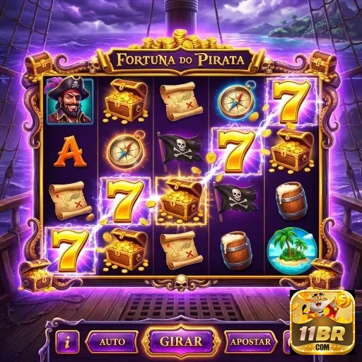 Interface do caça-níqueis Fortuna do Pirata no 11br.