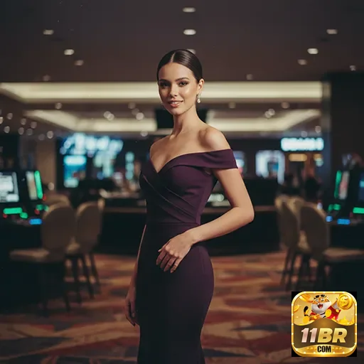Interface VIP da 11br em um ambiente de cassino elegante.