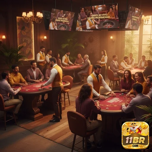 Jogadores em cassino online 11br realizando saque rápido.