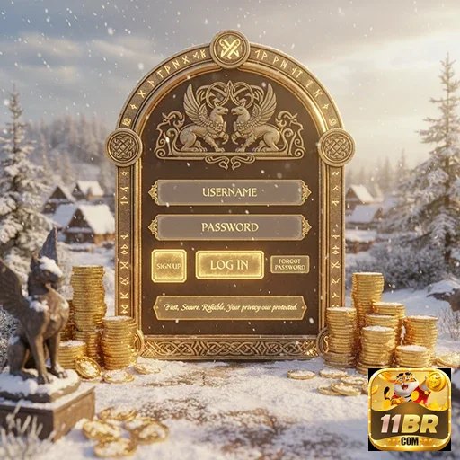 Tela de login do site 11br com elementos de segurança.